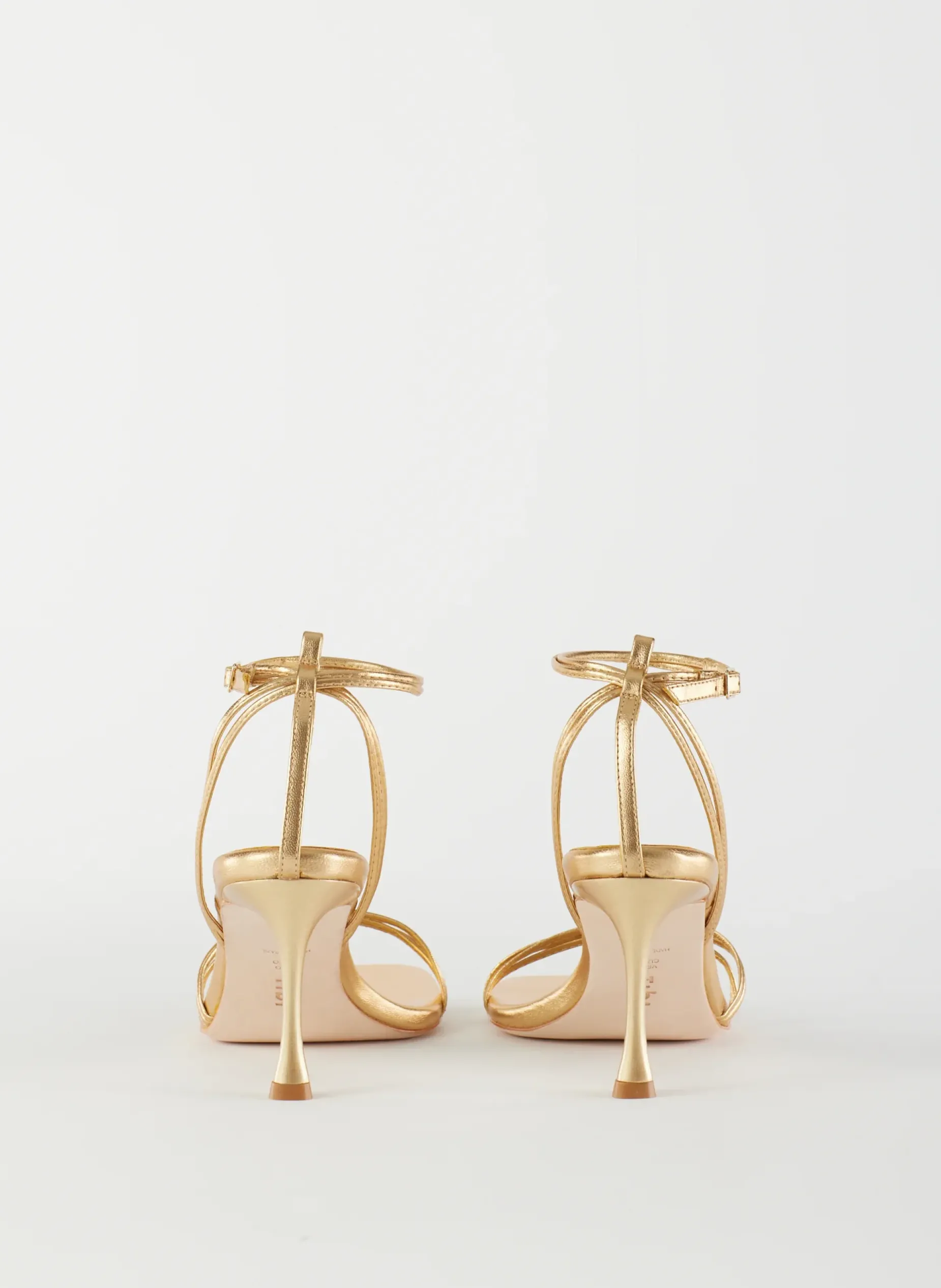 Heels|Sandals>Tibi Metallic Nappa Guy Sandal Gold
