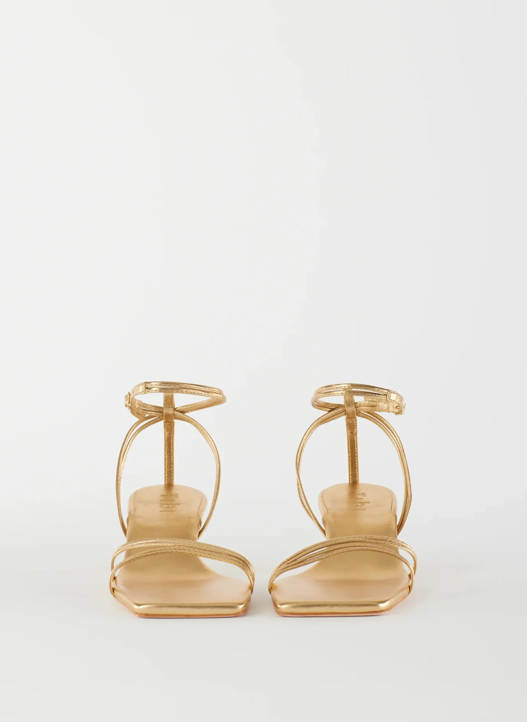 Heels|Sandals>Tibi Metallic Nappa Harper Sandal Gold