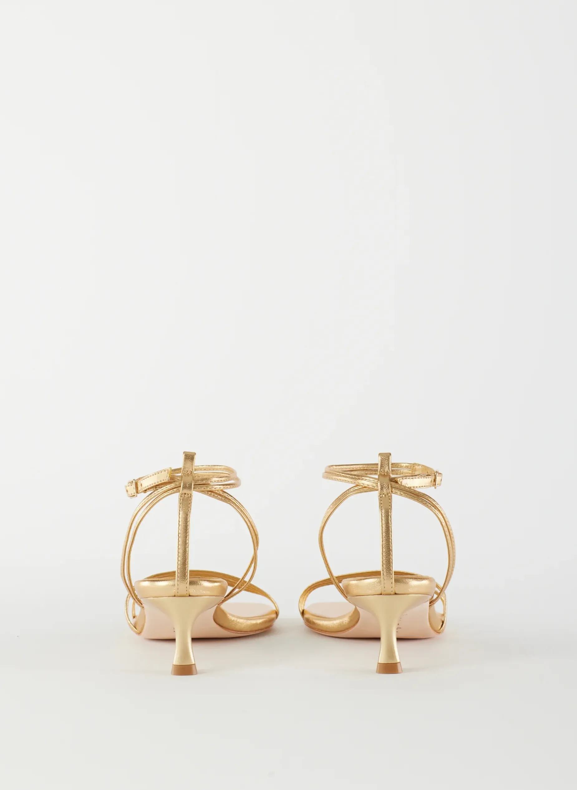 Heels|Sandals>Tibi Metallic Nappa Harper Sandal Gold