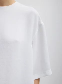 Tops>Tibi Pebble Sable Easy T-Shirt White
