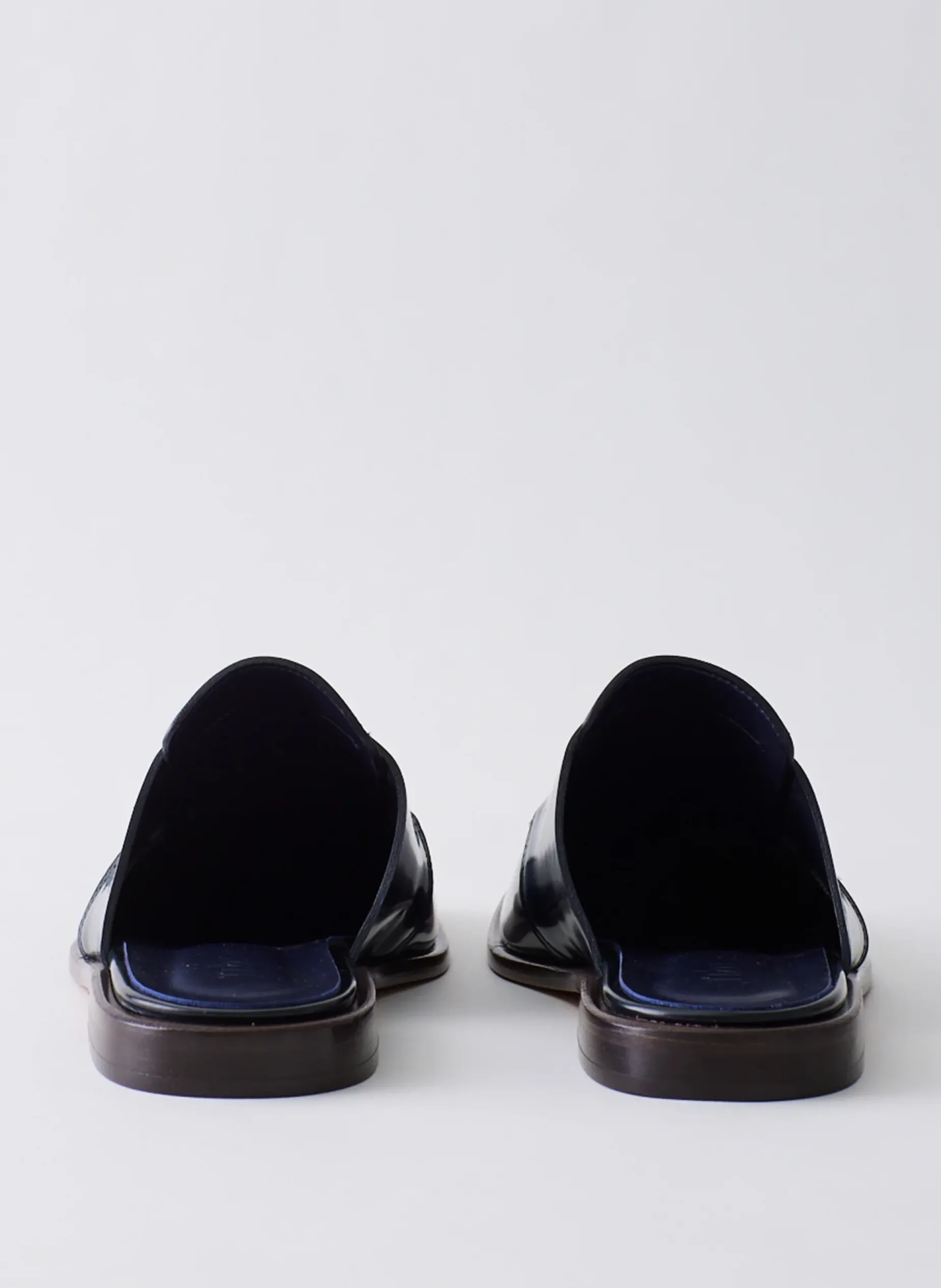 Flats>Tibi Pedro Slide Square Toe Loafer Navy