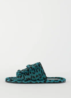 Flats>Tibi Pony Hair Calf Print Beryen Sandal Baby Blue