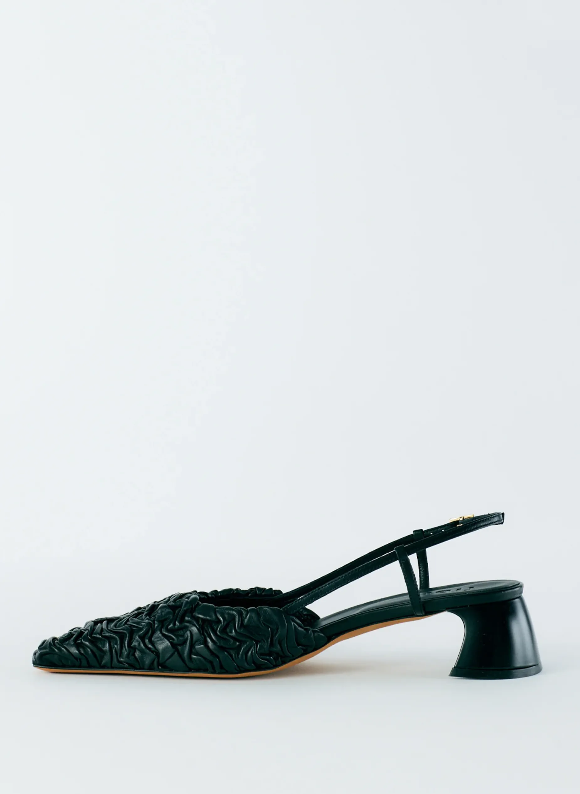 Heels>Tibi Textured Victor Slingback Black