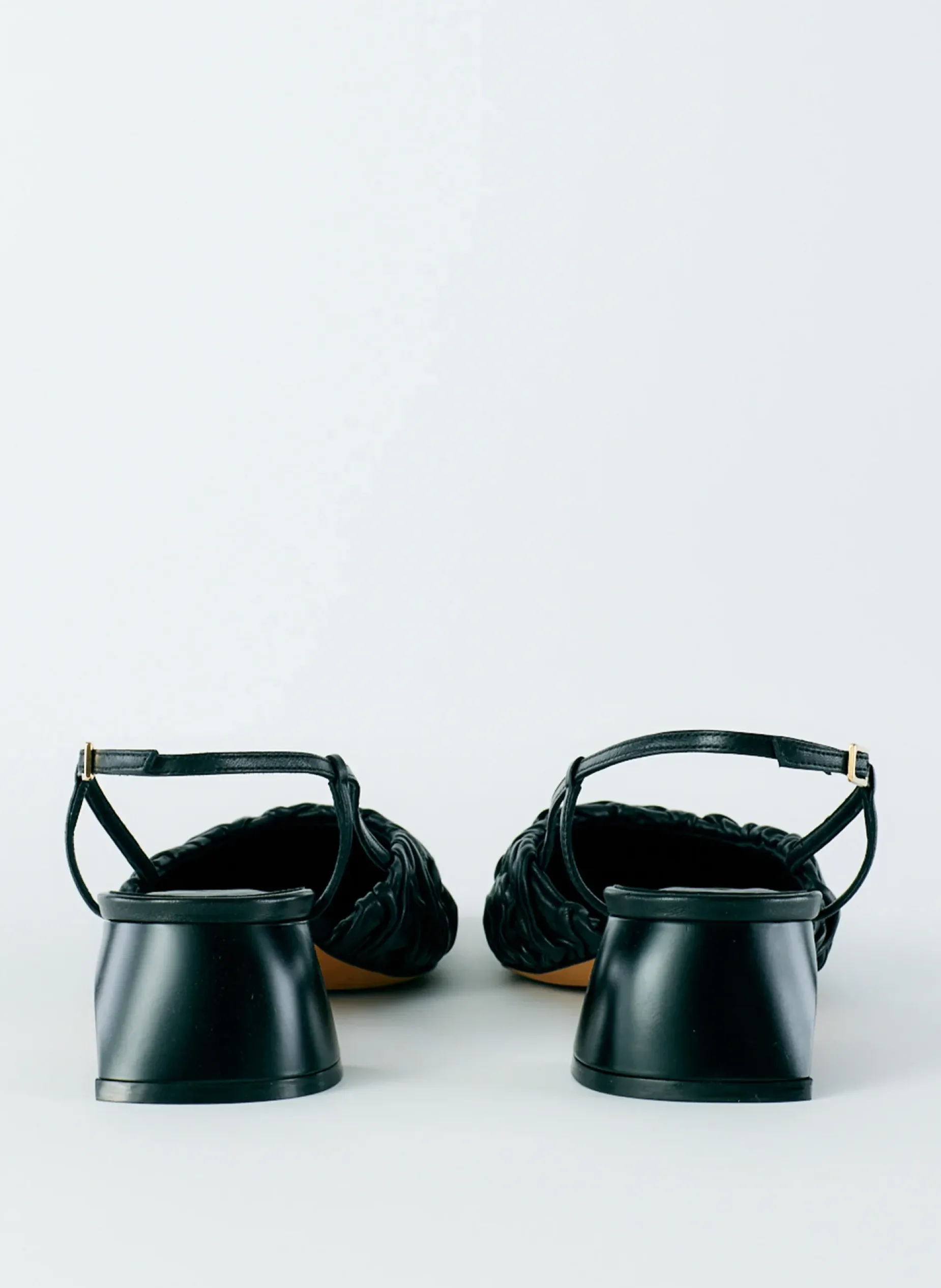 Heels>Tibi Textured Victor Slingback Black