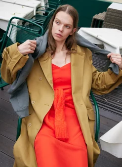 Dresses>Tibi The Slip Dress Red