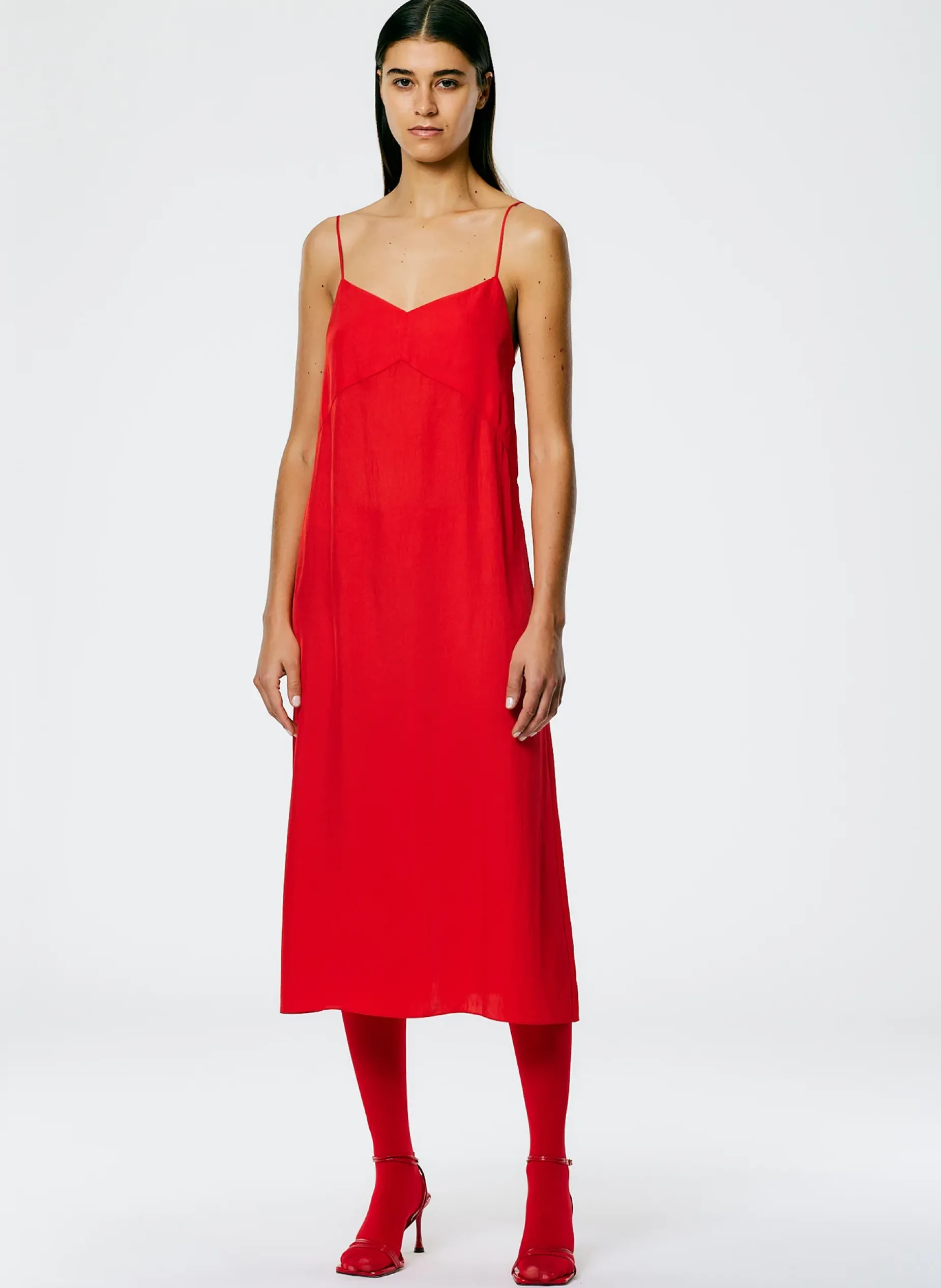 Dresses>Tibi The Slip Dress Red