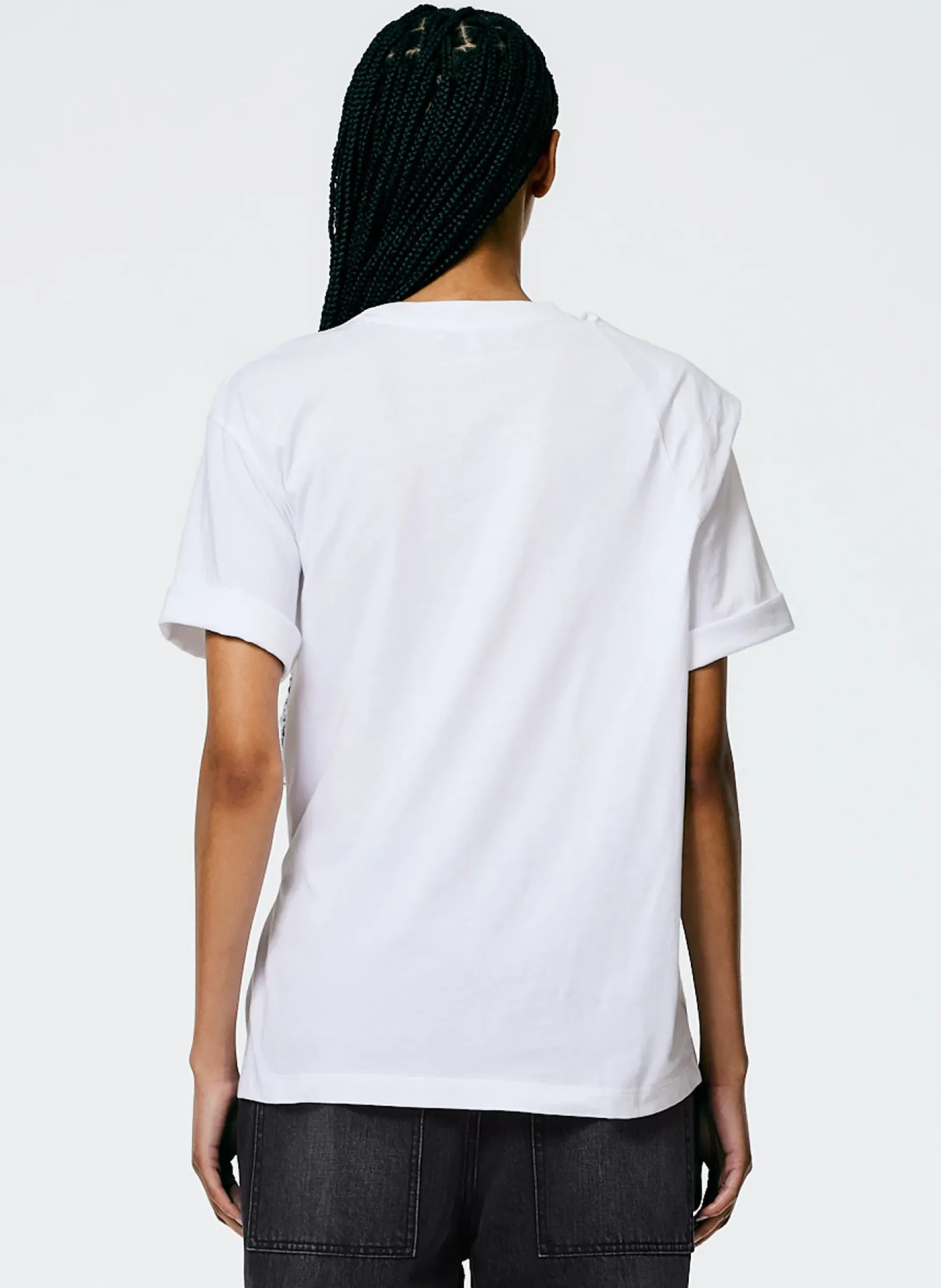 Knitwear & Sweatshirts|Tops>Tibi Tie T-Shirt White