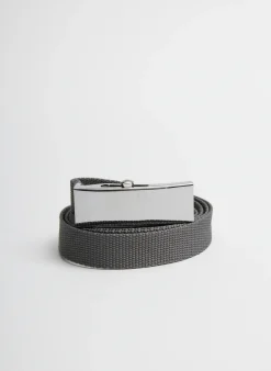 Belts|Curated Closets>Tibi Tobian Webbing Belt Grey