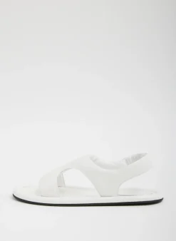 Sandals>Tibi Tom Naplack Sandal Optic White