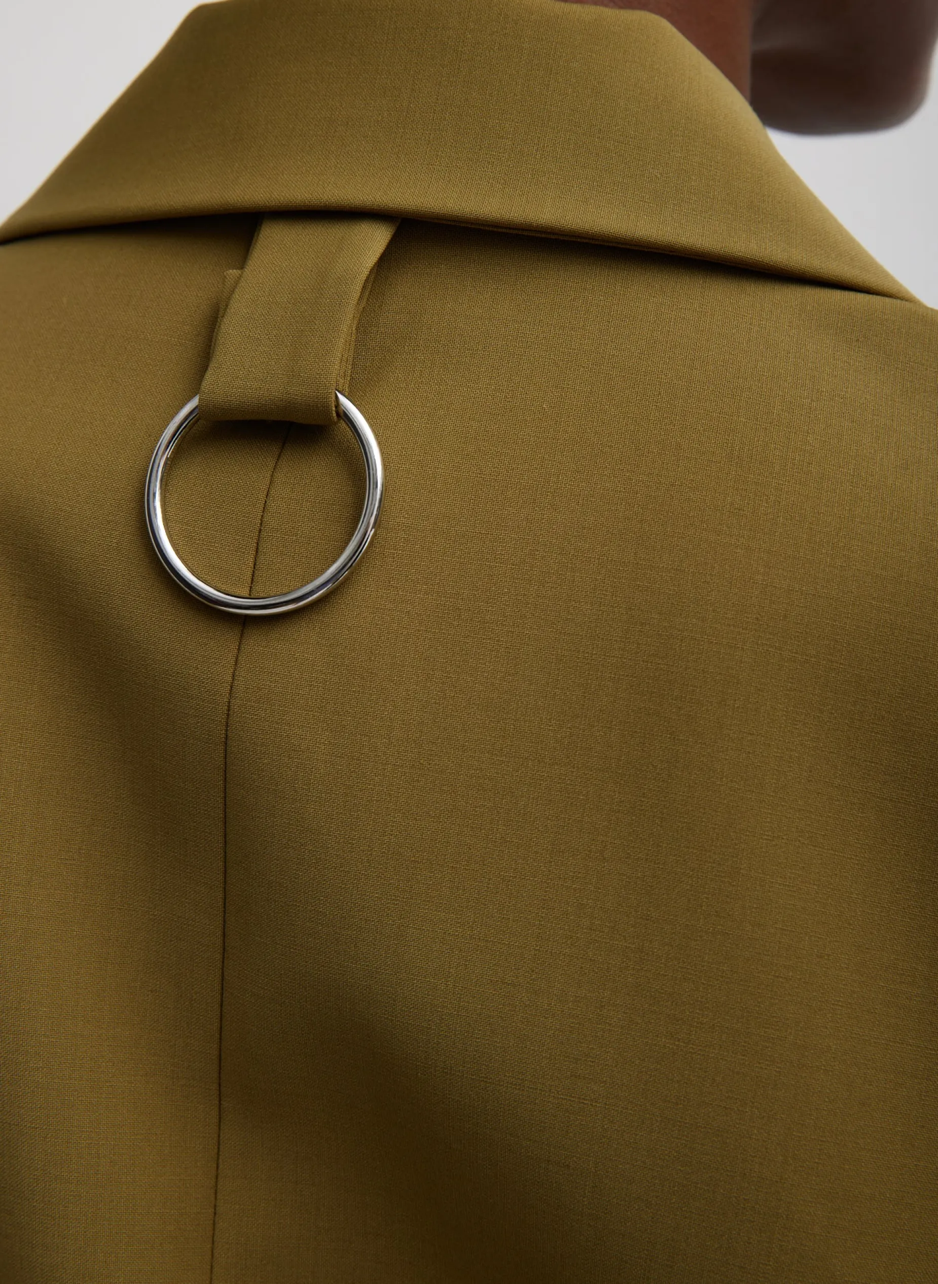 Suits|Jackets & Outerwear>Tibi Tropical Wool Liam Vest Dark Hazel