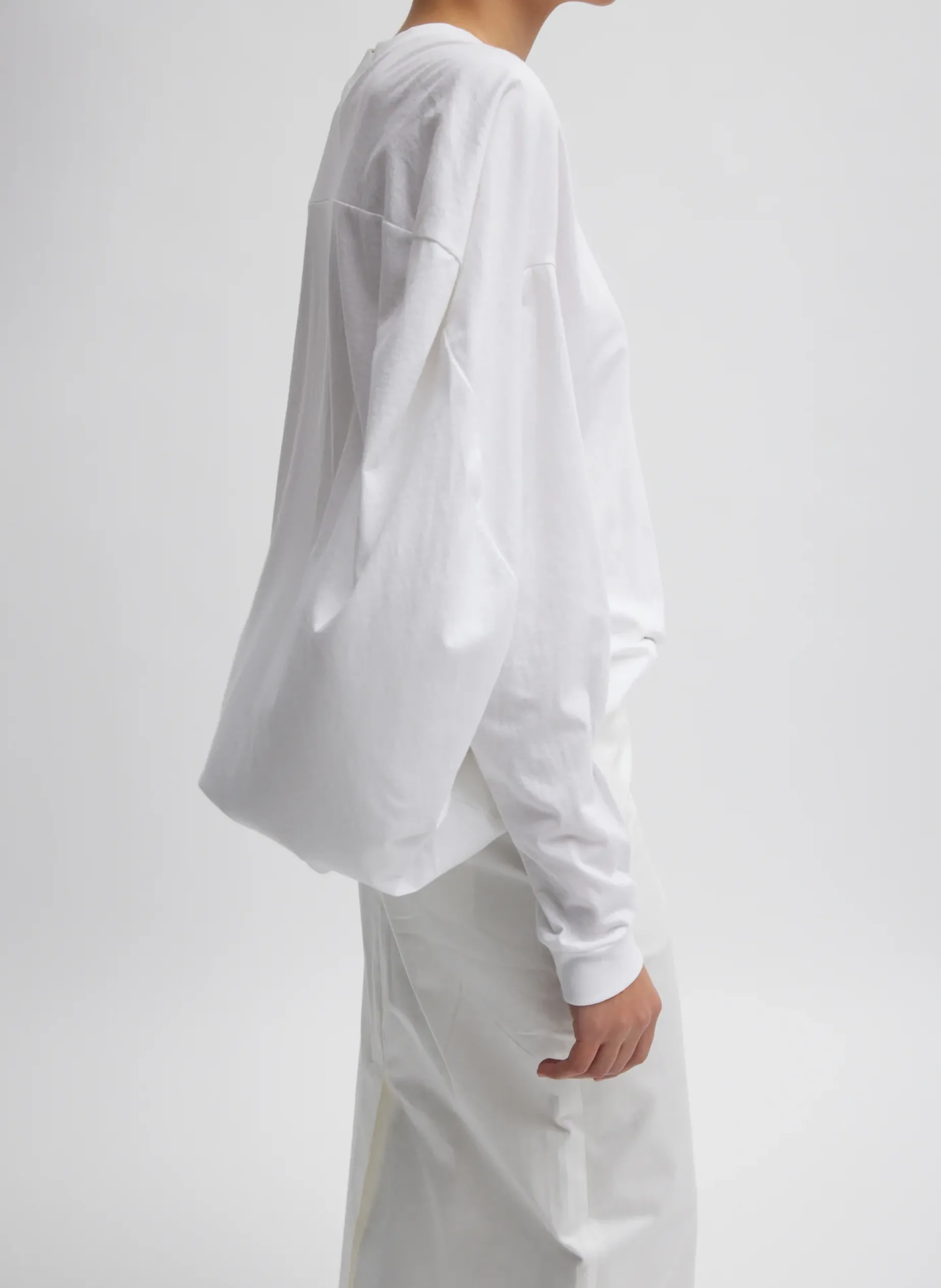 Tops>Tibi T-Shirt Circular Top White