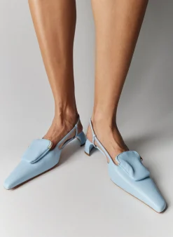 Heels>Tibi Victor Slingback Baby Blue