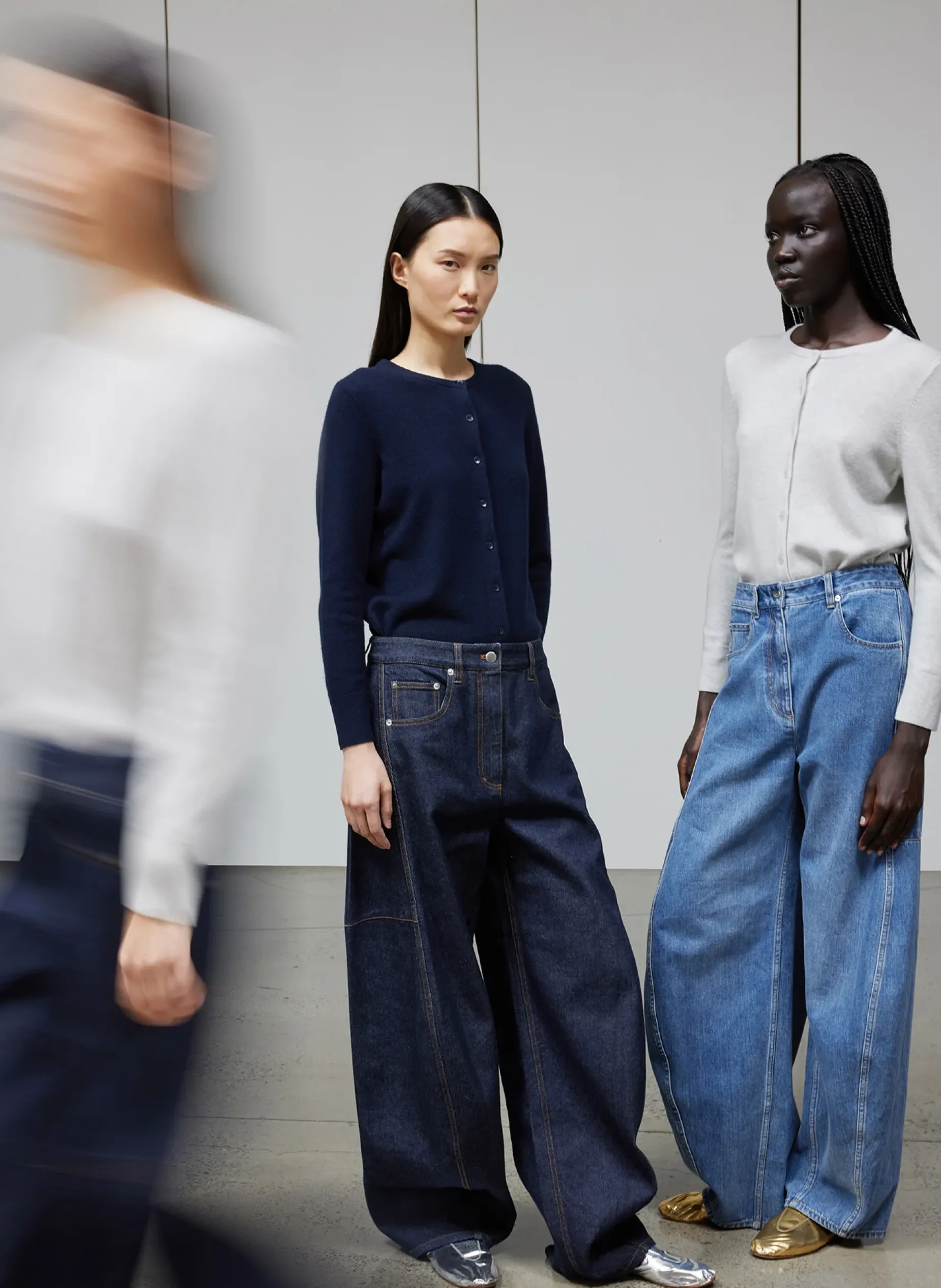 Knitwear & Sweatshirts|Fundamentals - WOFs>Tibi Washable Cashmere Shrunken Cardigan Light Heather Grey