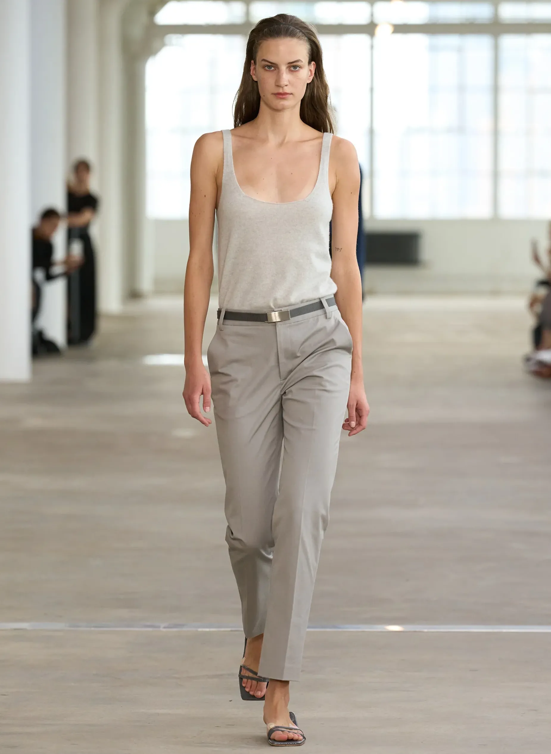 Knitwear & Sweatshirts|Fundamentals - WOFs>Tibi Washable Cashmere Tank Sweater Light Heather Grey