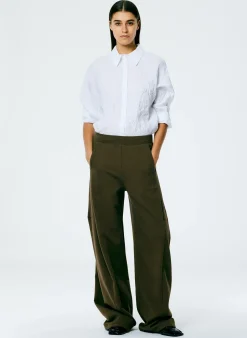 Leisure Sets|Pants & Shorts>Tibi Winslow Sweatpant - Petite Wood