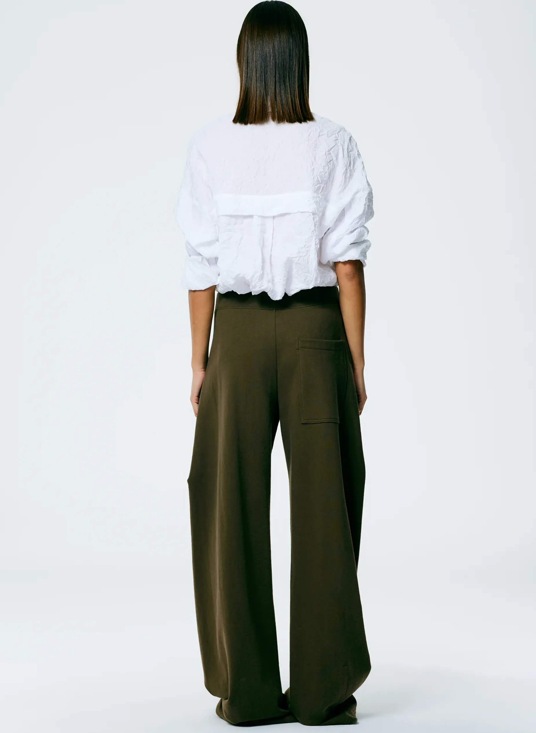 Leisure Sets|Pants & Shorts>Tibi Winslow Sweatpant - Petite Wood