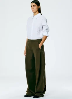Leisure Sets|Pants & Shorts>Tibi Winslow Sweatpant - Regular Wood